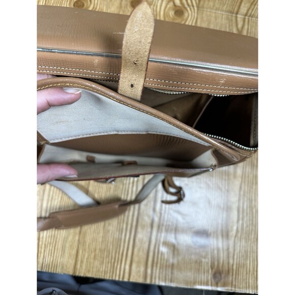 Vintage Alpex Camera Bag With Strap Brown Genuine Leather Made In Japan - Picture 9 of 16